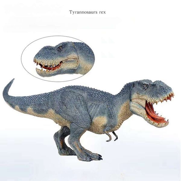 Bloques de 36cm, modelo de tiranosaurio, criaturas jurásicas, dinosaurio grande, figura de acción, modelo de Pvc, muñeca, decoración educativa biológica, juguetes para niños