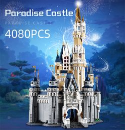 Blokken 4080 PCS Prinses Kasteel Modulaire Bouwstenen Onderwijs Kinderen Kerst Verjaardag Geschenken Speelgoed Compatibel 71040 16008 230724