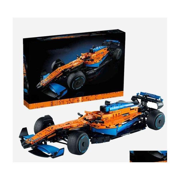 Bloques 42141 Técnico Mclarens Forma 1 coche de carreras F1 modelo Kit de construcción creadores bloques juguetes para niños regalo de cumpleaños niños Set Dro Otnzi