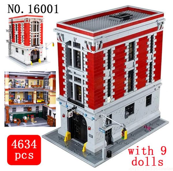 Blocs 4634pcs City Street View Ghostbusters Firehouse Headquarters 16001 Blocs Blocs Bricks Bricks Kit Compatible 75827 Kid Birthday Gift 230906
