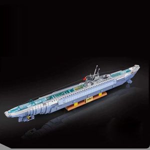 Blokken 628001 Militair Warship Army Building Navy Strategisch nucleair onderzeeërmodel WW2 wapenschip speelgoed voor jongensgeschenk 6172PCS 230506