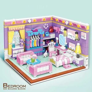 Blocs 639 City Friends For Girl House Building Set Chadow and Kitchen Model Model Education Toys H240523