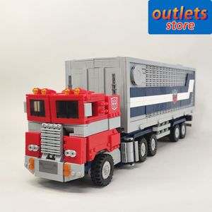 Blocs 77036 High Tech Transformation Combined Carriage Rorbot Truck Armory Moc Building Technical Bricks Model Boy Toys 1766PCS 230322