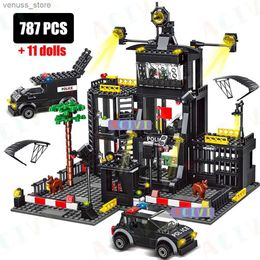 Bloques ACIVI SWATStation ciudad militar modelo conjunto prisión coche barco figuras bloques de construcción DIY juguete para niños regalo R231208