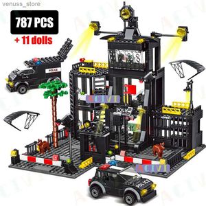 Blocs ACIVI SWATStation militaire ville modèle ensemble Prison voiture bateau chiffres blocs de construction bricolage jouet pour enfants garçons cadeau R231208