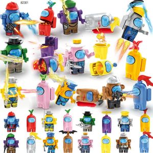 Blocs parmi les figurines de jeu Space Alien, Kit de construction, briques classiques, jouets pour enfants, cadeau de noël, 231114