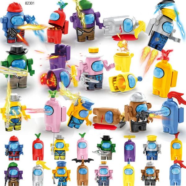 Blocs parmi les figurines de jeu Space Alien, Kit de construction, briques classiques, jouets pour enfants, cadeau de noël, 231114