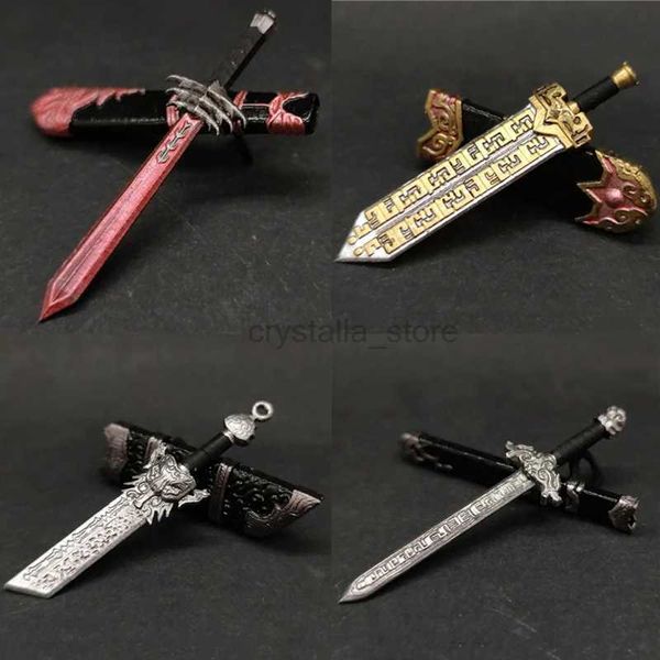 Bloques de estilo chino antiguo, vaina de cuchillo, espada, armamento, accesorios de juego, armas para Mini muñecas, figuras, bloques de construcción, juguetes 240120