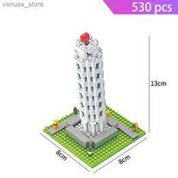 Blokken Oude Rome Colosseum Egypte Piramide Sfinx Diamantgebouw Microblokken Capitol City Bakstenen Architectuur Qatar Voetbal R231208