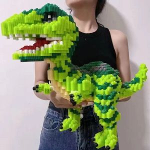 Blocks Animal World Dinosaur Building Blocs Blocs Toys Géant Tyrannosaurus Rex Bricks Assemblée DIY Modèle Cadeau d'anniversaire pour adultes pour enfants