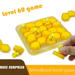 Blocs Bee Puzzle jeu de société Montessori interactif percée logique pensée formation jouets fête stratégie éducative enfants 230209