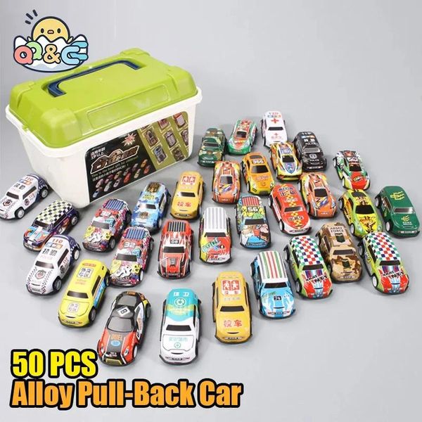 Bloques Bloques 20 50 Unids / set Mini Car Set Inercia Pull Back para niños Modelo de vehículo de plástico Colección Juguetes Regalo de cumpleaños Niños Niños pequeños 23111