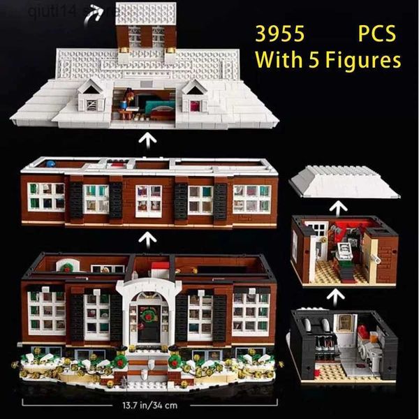 Bloques bloques 3955 PCS Home Alone House Model Building Blocks Bricks Toy Educational Toy para niños Regalos de cumpleaños de Navidad 21330 T231123