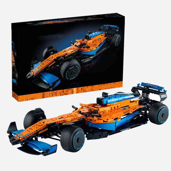 Bloques bloques 42141 Técnico McLarens Formula 1 CAR CAR F1 Kit Buiding Kit Creators Bloque de ladrillos Juguetes para niños Regalos de cumpleaños T220901