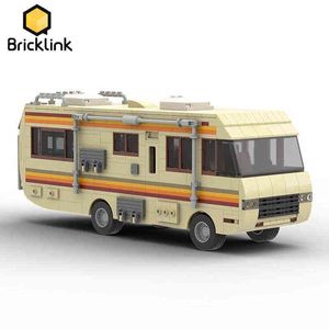 Blokken blokken Bricklink Technical Car Classic Movie TV Breaking Bad Walter White Work Lab RV Pontiacl Model Bouwstenen Kidspeeltjes Gift T220901