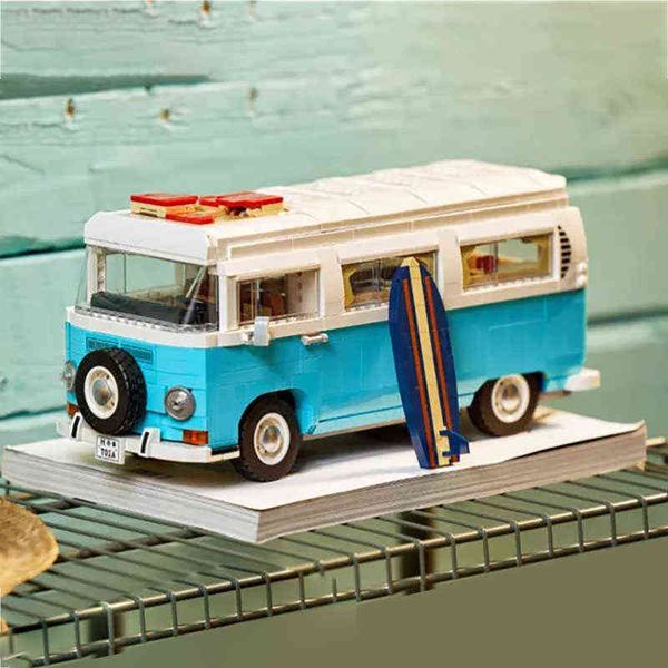 Blocs Blocs Creative Car Series T2 Camper Car Van Model Building Blocys Blocys Compatible pour 10279 Bricks Bricks Toys for Birthday Gifts T220901