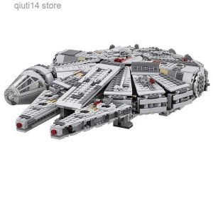 Bloqueos Bloques Falcon Compatible 75105 Millennium Spaceship Ladrillos Juguetes Building Block Toys for Boys Gift for Kids Model Kits para adultos construyendo