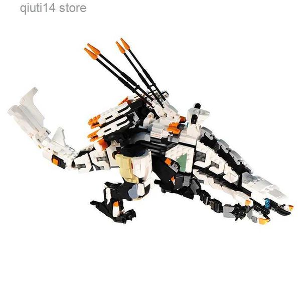 Bloques bloques Gobricks MOC Horizon Cero Dawn Thunderjaw Bloques de construcción West Monster West Bricks Modelo de juguetes Modelo Conjuntos T231010