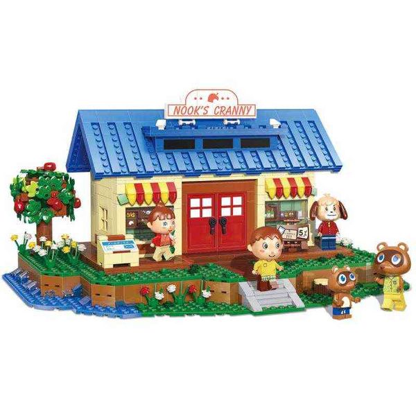 Bloques bloques K103 1225pcs Streetheuse Building Toys The Animal Crossing House Assembly Modelo Modelo Building Blocks Juguetes de Navidad Regalos T220901