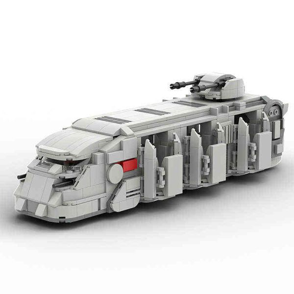 Bloqueos Bloques MOC Space Wars Soldados Imperiales Transporte de tropas Troop Cor Builts Blocks Kit Carrier Modelo Modelo Toys para niños Regalos de cumpleaños T220901