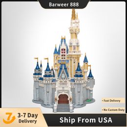 Blokken Blokken Film Assepoester Prinses Kasteel Stad Model 4080PCS Bouwsteen Bakstenen Speelgoed Kinderen Geschenkset Compatibel met J240307