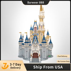 Blokken Blokken Film Assepoester Prinses Kasteel Stad Model 4080PCS Bouwsteen Bakstenen Speelgoed Kinderen Geschenkset Compatibel met J240307