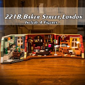 Blokken Britse TV Drama Detective 221B Sherlocked Baker Street London Holmesed Watson Vrienden Bouwsteen Baksteen Speelgoed Gift 230614