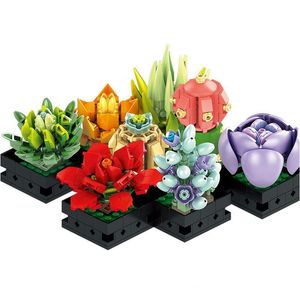 Blokken Bouwstenen Boeket Creatief Broek Bloem Lepin Marmer Constructiespeelgoed Baksteen Moc Bloemen Diy Ingemaakte Model Kit Bouwblok Dhdqz