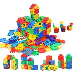 Blokken bouwstenen Set speelgoed voor kinderen jongen meisje kleuterschool educatieve bouwpakket stapelen peuter kinderen 3 4 5 6 7 8 jaar oud