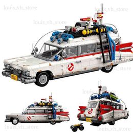 Blocs Blocs Blocs Vehicle 3D Modèle Toy Car High-Tech Car Ghostbusters Ecto-1 Assemblage Set Brick pour Childrens Toys Cadeaux de Noël Y220728 T240325