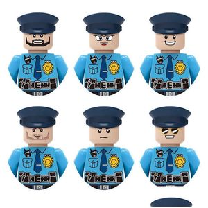 Blocs Building Mini Figures Fixé WW2 Military Army Soldat T Police Toy Soldats for Kids Gifts Drop Livrot Toys Modèles Bricks Otugo