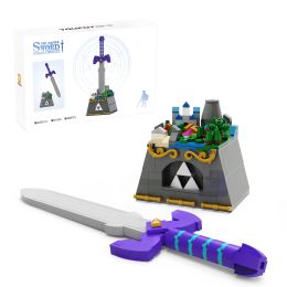 Blocs BuildMoc Breath of the Wild The Master Sword Building Blocs Set pour Zeldaed Hyrule Castle Botw Arms Bricks Toys Enfants Cadeaux