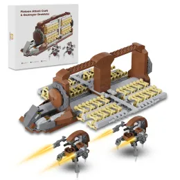 Blokken buildmoc Space Movie War Platoon Attack Building Blocks Set Machine en Destroyer Robot Bricks Toys For Children Birthday Gifts