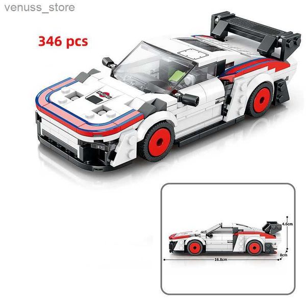 Blocs Ville voiture véhicule vitesse Champion Racer blocs de construction brique course Super Technique voiture Moc créatif Garage ensemble jouets éducatifs R231208