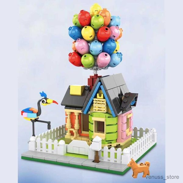 Bloques City Expert Flying Balloon Up House Tensegrity Building Blocks Friends Compatible Toy para niños R230701