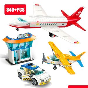 Blokken Stad Serie Moderne Luchtvaart Luchthaven Civiele Passagiers Vliegtuig Vliegtuigen Vracht Vliegtuig Sets Bouwspeelgoed Voor Kinderen Geschenk Jongens 2306 Dhmhk