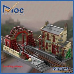 Blocs Film classique MOC pré-au-lard Station modèle bloc de construction bricolage pierre philosophale assemblage briques jouet pour enfants MOC-144079 240120
