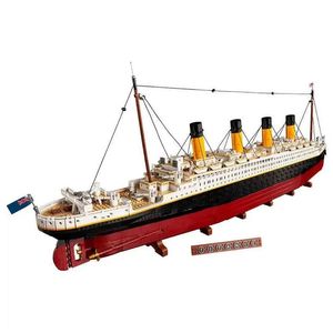 Blokken Classic Titanic groot cruiseschip compatibel 10294 bouwsteenmodelset montagesteen kinderspeelgoed kind verjaardag drop de Dhs0L