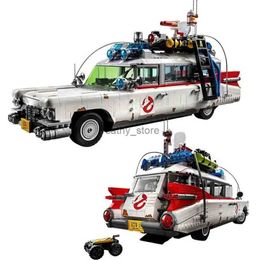 Bloques compatibles 10274 ladrillos Cazafantasmas ECTO-1 vehículo creativo juguete de bloques de construcción modelo de coche para adultos regalo de cumpleaños para niños L240118