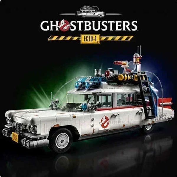 Bloques Compatibles 10274 Ghostbusters ecto-1 Bloques de construcción Modelo de automóviles para niños Juguetes Adultos Halloween Regalos de Navidad T240325