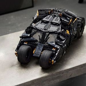 Blokken Compatibel 76240 Chariot Dark Knight Batmobile 2049 stks Model Bouwstenen Speelgoed voor Kinderen Kerst Verjaardag Geschenken 230809