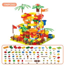 Blocks Compatible Maze Toys Marble Mini Slide Track Race Run Toys Bricks Ball Building Funnel Assemble Legoed Size sTIcV hairclippersonline