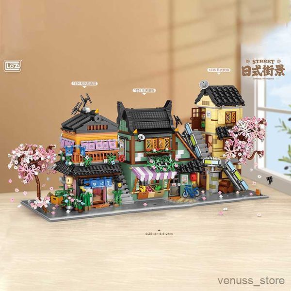 Blocs créatifs Mini Hefeng nouilles Restaurant fruits boutique hôtel bloc de construction décoration de la maison jouets pour enfants cadeau R230629