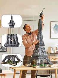 Blokken Creatoring Expert 10307 Eiffeltoren Paris Architecture Tallest Model Building Set Blocks Speelgoed voor volwassenen Kinderen 75313