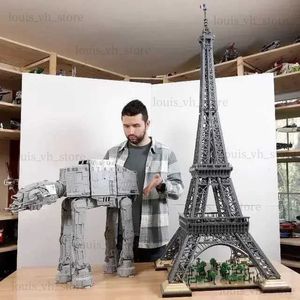 Blokken Creatoring Expert 10307 Eiffeltoren Paris Architecture Talste Model Building Set Blocks Speelgoed voor volwassenen Kinderen 75192 T240325