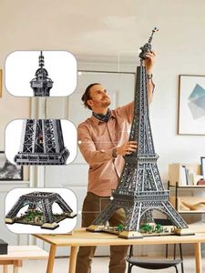 Bloques Creatoring Expert 10307 Torre Eiffel París Arquitectura Modelo más alto Juego de construcción Bloques Ladrillos Juguetes para adultos Niños 75313