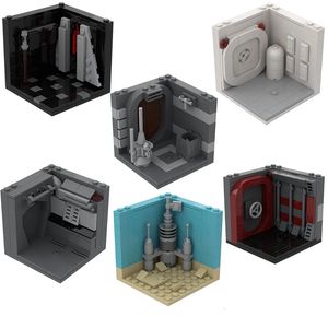 Présentoir de blocs pour minifigs, vitrine MOC, blocs de construction en briques, jouets, cadeau d'anniversaire pour enfants, 231010