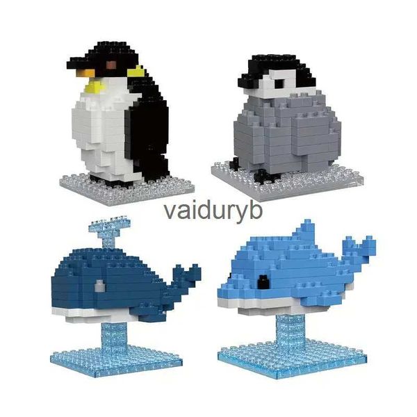 Blocs de construction d'animaux à faire soi-même, baleine, dauphin, pingouin, ornements, jouets éducatifs parfaits, cadeaux de vacances pour enfants! vaiduryb