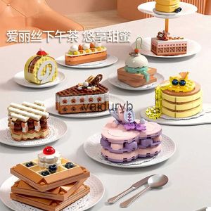 Blokken DIY Cake Wafel Toast Chocolade Shuflei Swiss Roll Ijs Krokante Taartjes Bouwstenen Model Bricks Kids Sets Kits Toysvaiduryb