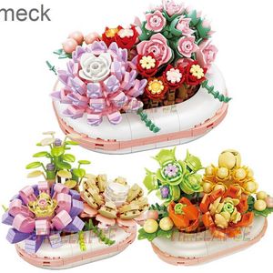 Blocs DIY MOC Noctilucent Plantes En Pot Plantes Succulentes Bonsaï Arbre Jardins Romantique Blocs De Construction Modèle Briques Enfants Ensembles Kits Jouets